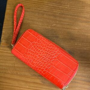A New Day Crocodile-Embossed Women's Clutch Wallet